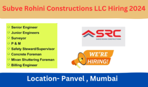 Sabve Rohini Constructions LLC Hiring 2024: Hiring for Multiple Positions in Panvel, Navi Mumbai | Jobs in Panvel & Navi Mumbai 