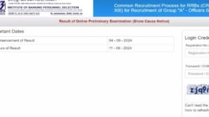 RRB IBPS PO Prelims 2024 Result Announced : Direct Link Here