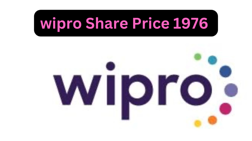 Wipro Share Price 1976